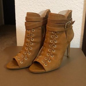 BCBGeneration chestnut lace up heels